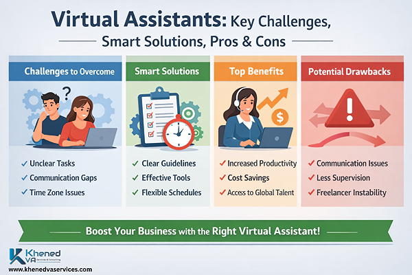 Virtual Assistants: Key Challenges, Smart Solutions, Pros & Cons