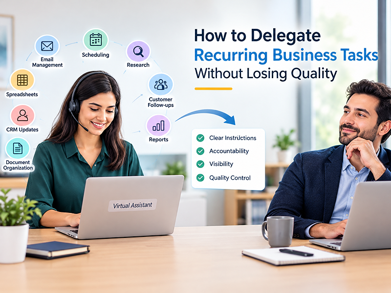 How to Delegate Recurring Business Tasks Without Losing Quality